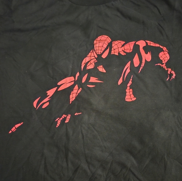 Spiderman Marvel Vintage Six Flags Original XL T shirt Black New Tag - Picture 2 of 8